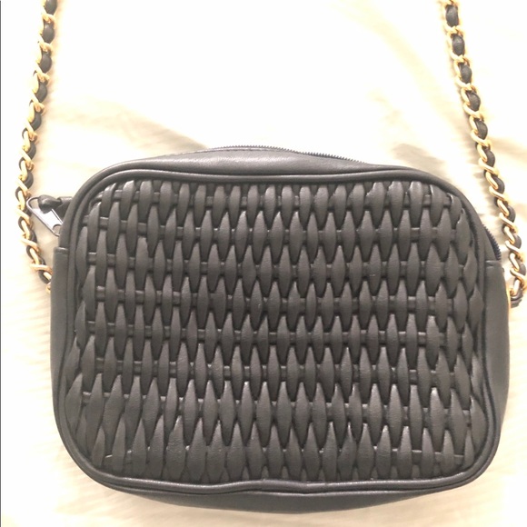Vintage navy blue woven chainlink crossbody bag - Picture 8 of 8
